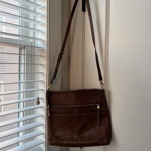 Fossil Dark Brown Crossbody Bag